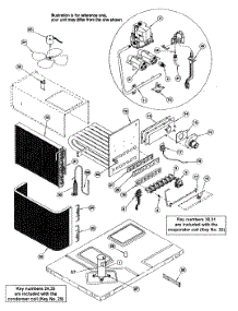 Outside View parts for Icp Heating Cooling Combined Unit PGMD24G0408 from AppliancePartsPros.com