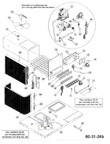 Outside View parts for Icp Heating Cooling Combined Unit PGMD30G0608 from AppliancePartsPros.com