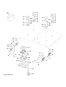 Gas & Burner Parts parts for Ge Gas Cooktop PGP9830SR1SS from AppliancePartsPros.com