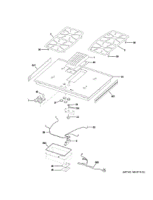 Control Panel & Cooktop parts for Ge Gas Cooktop PGP9830SR1SS from AppliancePartsPros.com