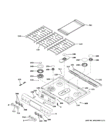Control Panel & Cooktop parts for Ge Gas Range PGS930FEL4DS from AppliancePartsPros.com