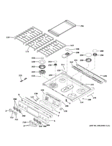 Control Panel & Cooktop parts for Ge Gas Range PGS960EEL3ES from AppliancePartsPros.com