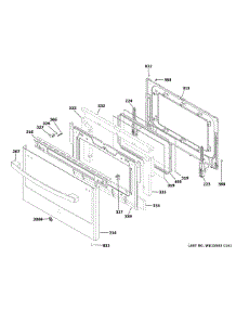 Lower Door parts for Ge Gas Range PGS960FEL4DS from AppliancePartsPros.com
