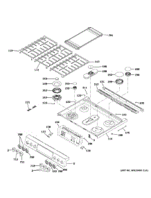 Control Panel & Cooktop parts for Ge Gas Range PGS960SEL3SS from AppliancePartsPros.com