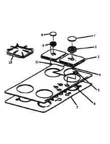 Parts Not Illustrated parts for Modern Maid Gas Cooktop PGT136-P1131489NW from AppliancePartsPros.com