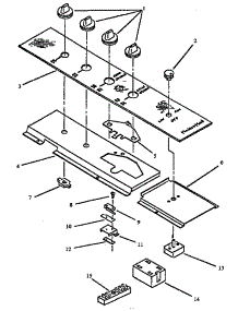 Control Panel Section (Pgt193ub / P1131602nb) (Pgt193ub / P1131616nb) (Pgt193ub1 / P1131612nb) (Pgt193ub2 / P1131621nb) (Pgt193uk / P1131602nk) (Pgt193uw / P1131602nw) (Pgt193uw / P1131616nw) (Pgt193uw1 / P1131612n) (Pgt193uww1 / P1131612nww) (Pgt193uww2 / P1131621nww) parts for Modern Maid Gas Cooktop PGT193UW1-P1131612N from AppliancePartsPros.com