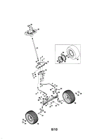 Steering / Axle parts for Craftsman Front-Engine Lawn Tractor PGT9000 from AppliancePartsPros.com