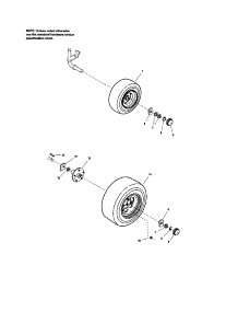 Wheel / Tire parts for Mtd Front-Engine Lawn Tractor PGT9500 from AppliancePartsPros.com