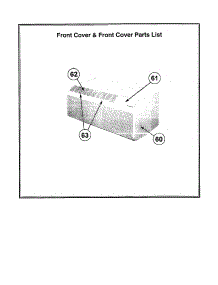 Front Cover parts for Friedrich Heating Cooling Combined Unit PH09K5CA from AppliancePartsPros.com