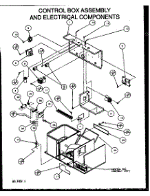 Control Box Assembly And Electrical Components parts for Amana Air Handler PHA36B0002A/P1153803C from AppliancePartsPros.com