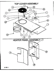 Top Cover Assembly / Heater Panel Assembly parts for Amana Air Handler PHA42B0001A/P1153901C from AppliancePartsPros.com