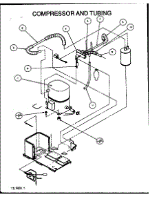 Compressor And Tubing (Pha24b0002a / P1153801c) (Pha30b0002a / P1153802c) (Pha36b0002a / P1153803c) (Pha36b0003a / P1153804c) parts for Amana Air Handler PHA48B0003A/P1153904C from AppliancePartsPros.com