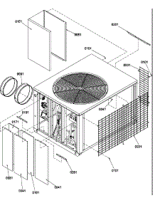 Outer Cabinet parts for Amana Central Air Conditioner PHB30C02E/P1220102C from AppliancePartsPros.com