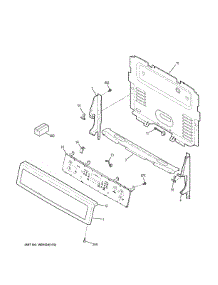 Control Panel parts for Ge Electric Range PHB920BJ7TS from AppliancePartsPros.com