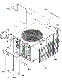 Outer Cabinet parts for Amana Central Air Conditioner PHD30C02E/P1224302C from AppliancePartsPros.com