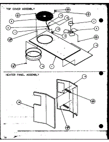 Top Cover Assembly / Heater Panel Assembly (Spco42001a / P9999105c) (Spco42003a / P9999106c) (Spco48001a / P9999107c) (Spco48003a / P9999108c) (Spco60001a / P9999109c) (Spco60003a / P9999110c) parts for Amana Central Air Conditioner PHK115/P9828301C from AppliancePartsPros.com