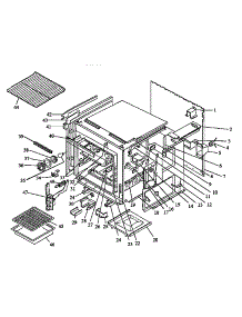 Lower Cabinet parts for Modern Maid Gas Wall Oven PHO303UWW/P1132513N from AppliancePartsPros.com