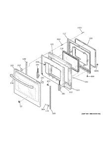 Door parts for Ge Electric Range PHS930BP5TS from AppliancePartsPros.com