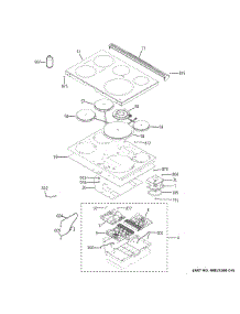 Cooktop parts for Ge Electric Range PHS930FL4DS from AppliancePartsPros.com