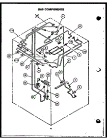 Gas Components parts for Modern Maid Gas Range PHU185 from AppliancePartsPros.com