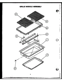 Grille Module Assembly parts for Modern Maid Gas Range PHU185NW from AppliancePartsPros.com