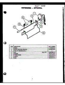 Rotisserie-Optional parts for Modern Maid Gas Range PHU185NWW from AppliancePartsPros.com