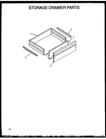 Storage Drawer Parts (Phu186nb / P1131810n) (Phu186nww / P1131811n) parts for Modern Maid Gas Range PHU186NB/P1131810N from AppliancePartsPros.com