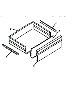 Storage Drawer parts for Modern Maid Gas Range PHU202UB-P1130734NB from AppliancePartsPros.com