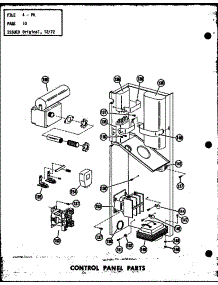 Control Panel Parts (Pk2-1H / P54565-1C) (Pk2.5-1H / P54565-2C) (Pk3-1H / P54565-3C) parts for Amana Air Handler PK2.5-1H/P54565-2C from AppliancePartsPros.com