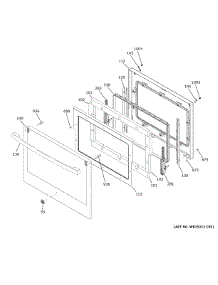 Door parts for Ge Electric Wall Oven PKS7000BN2TS from AppliancePartsPros.com
