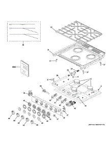 Control Panel & Cooktop parts for Ge Gas Range PLD617RT1SS from AppliancePartsPros.com