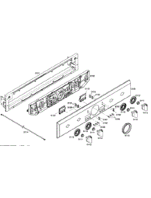 Control Panel parts for Thermador Electric Wall Oven POD30201 from AppliancePartsPros.com
