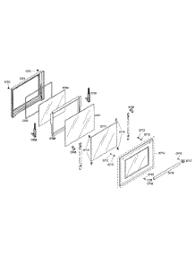 Bottom Door parts for Thermador Electric Wall Oven POD30201 from AppliancePartsPros.com