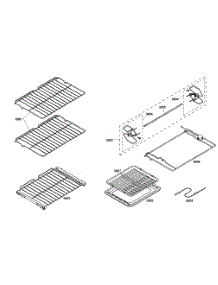 Racks parts for Thermador Electric Wall Oven POD30201 from AppliancePartsPros.com