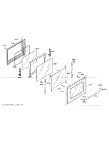 Bottom Door parts for Thermador Electric Wall Oven PODC30201 from AppliancePartsPros.com