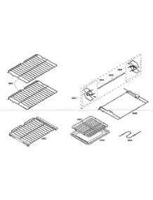Racks parts for Thermador Electric Wall Oven PODC30201 from AppliancePartsPros.com