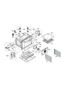 Oven Cabinet parts for Thermador Electric Wall Oven PODM301-01 from AppliancePartsPros.com