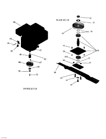 Engine & Blade Set-Up parts for Swisher Mower Attachment POL11544DEX from AppliancePartsPros.com