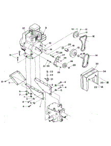 Engine & Support Brackets, Pulleys, Belts, Belt Cover parts for Troy-Bilt Rear-Tine Tiller PONY SERIAL #S20312 AND UP from AppliancePartsPros.com