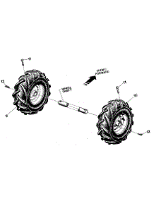 Wheels parts for Troy-Bilt Rear-Tine Tiller PONY SERIAL #S20312 AND UP from AppliancePartsPros.com