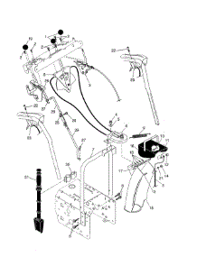 Control Panel / Discharge Chute parts for Poulan Gas Snowblower PP1130ES-96192000700 from AppliancePartsPros.com