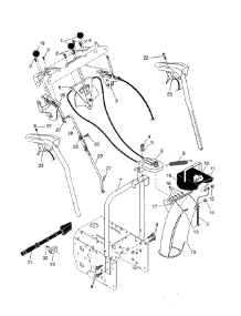 Control Panel / Discharge Chute parts for Poulan Gas Snowblower PP11530ES-96192001900 from AppliancePartsPros.com