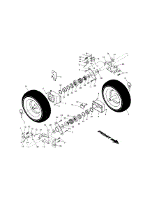 Wheels parts for Poulan Gas Snowblower PP11530ES-96192001902 from AppliancePartsPros.com