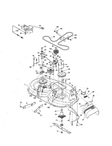 Mower Deck parts for Poulan Front-Engine Lawn Tractor PP175G42-96046007500 from AppliancePartsPros.com