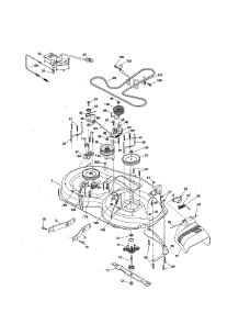 Mower Deck parts for Poulan Front-Engine Lawn Tractor PP175G42-96046007600 from AppliancePartsPros.com