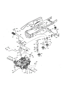 Drive parts for Poulan Front-Engine Lawn Tractor PP19A42-96046007700 from AppliancePartsPros.com