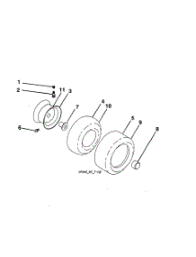 Wheels & Tires parts for Poulan Front-Engine Lawn Tractor PP20VA42-917223980 from AppliancePartsPros.com