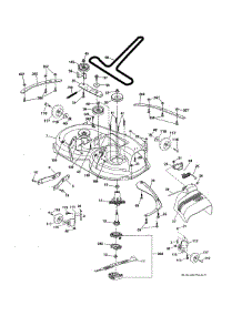 Mower Deck parts for Poulan Riding Mower & Tractor PP22KA42-96042019400 from AppliancePartsPros.com