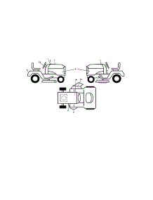 Decals parts for Poulan Riding Mower & Tractor PP22KA42-96042019400 from AppliancePartsPros.com