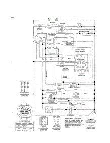 Schematic Diagram parts for Poulan Riding Mower & Tractor PP22KA42-96042019400 from AppliancePartsPros.com